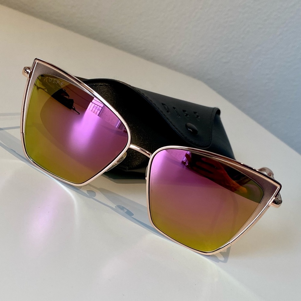 Diff Becky rose gold sunglasses (Reg size)